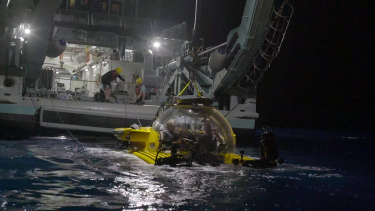 Inside the Triton submersible